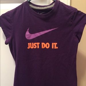 Purple and Orange Nike T-shirt